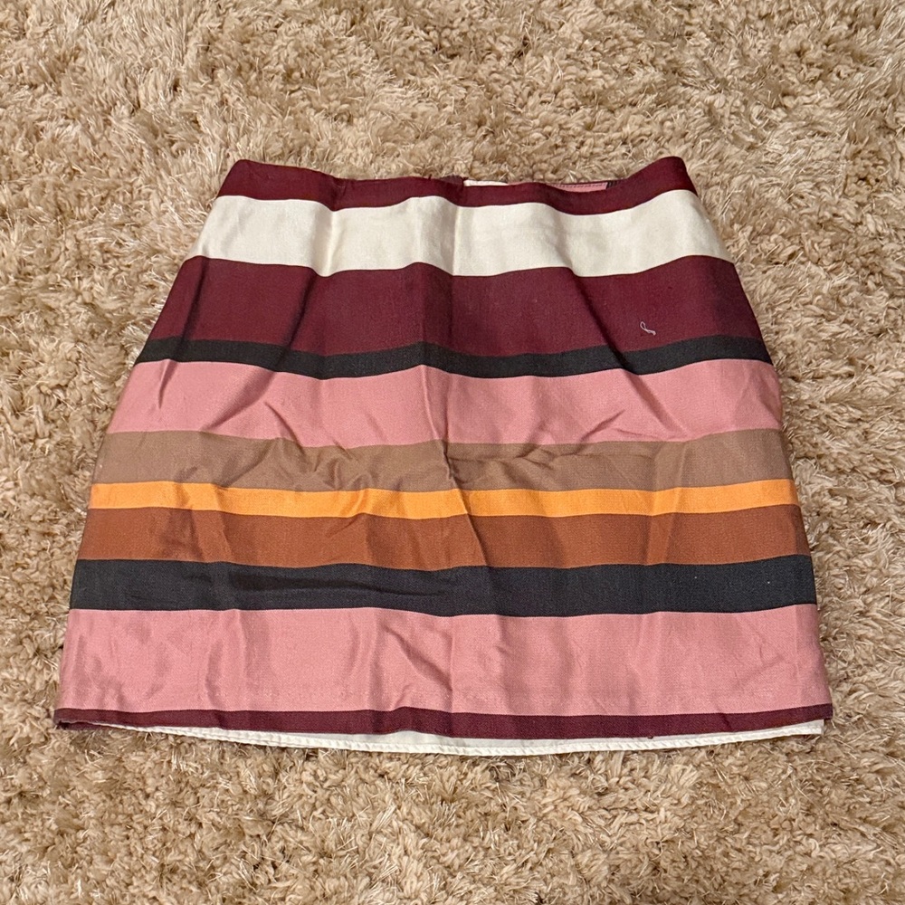 H&M Multicolor Striped Mini Skirt